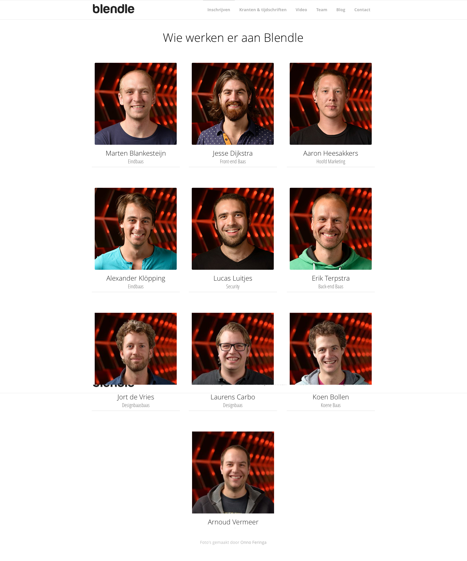 Blendle team foto's - december 2013